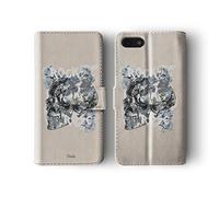 Tirita Wallet Leather Flip Phone Case Compatible with iPhone 11 Pro Max Skulls Catrina Roses Dead Crow Raven