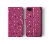 Tirita Wallet Leather Flip Phone Case Compatible with Samsung Galaxy S10 Plus Love Floating Falling Hearts Rain Polka
