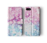 Tirita Wallet Leather Flip Phone Case Compatible with Samsung Galaxy S10 PRINTED GLITTER, NOT REAL GLITTER Ombre Sparkly Faded Gradient Sequin Effect