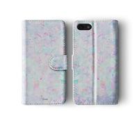 Tirita Wallet Leather Flip Phone Case Compatible with Samsung Galaxy S10 PRINTED GLITTER, NOT REAL GLITTER Ombre Iridescent Holographic Rose Gold Hearts Stars Palm Leaves