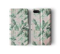 Tirita Wallet Leather Flip Phone Case Compatible with Samsung Galaxy S6 PRINTED GLITTER, NOT REAL GLITTER Ombre Iridescent Holographic Rose Gold Hearts Stars Palm Leaves