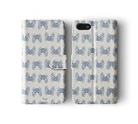 Tirita Wallet Leather Flip Phone Case Compatible with Samsung Galaxy S7 Edge Summer Tropical Seaside Paradise Blue Crabs Pattern
