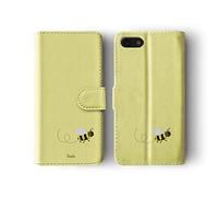Tirita Wallet Leather Flip Phone Case Compatible with Samsung Galaxy S7 PRINTED GLITTER, NOT REAL GLITTER Honey Bees Busy Bee