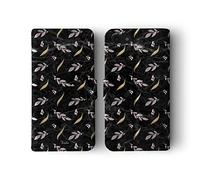 Tirita Wallet Leather Flip Phone Case Compatible with Samsung Galaxy S8 PRINTED GLITTER, NOT REAL GLITTER Marble Gold Pink Charcoal Floral Flowers