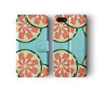 Tirita Wallet Leather Flip Phone Case Compatible with Samsung Galaxy S8 Summer Tropical Fruit Scrapbook Wild Orange Slice