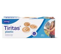 Tiritas Plastic Round: Hypoallergenic, Breathable and Waterproof Dressings, Protect Small Wounds on the Neck and Face; 22 mm; Pack of 1000