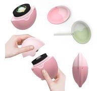 Tirlsy Sun Protection Applicator for Kids, Roll-on Sponge Applicator for Sunscreen, Sunblock Buddy Brush Set with Protective Caps, Sun Lotion Applicator, Suncream Brush for Adults and