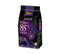 Tirma 85% Cocoa Dark Chocolate in Mini Format | Gluten Free Chocolate | Mini Dark Chocolate Bars | Dark Chocolate Candy Bars | Single Size Chocolate | 18 Units, 180 g Total