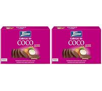Tirma Coconut Biscuits Dipped in Milk Chocolate | Coconut and Chocolate Biscuits Gift Box | Made for Sharing | Afternoon Tea Biscuits | Multipack | 200g (Pack of 2)