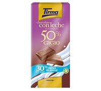 Tirma Milk Chocolate 50% Cocoa with 30% Less Sugar, 125g