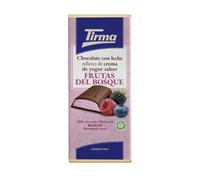 Tirma Milk Chocolate Bar filled with Berry flavoured Cream, 103g - Gluten Free, Vegetarian, Ideal for Cheese boards & Gift hampers, Spanish Chocolate