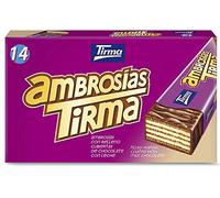 Tirma Milk Chocolate Wafers 301g | 14 Individually Wrapped Milk Chocolate Wafer Bars | Smooth Cream Filled | Ideal for Sharing & Gifting | Made in Spain