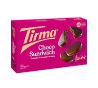 Tirma Thin Choco Sandwich Biscuits Coated in Milk Chocolate 218g | 8 Packs