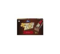 Tirma Zero No Added Sugars 70% Dark Chocolate Wafers 301g | 1 Gift Box - 14 Individually Wrapped Wafers | Low Carb Wafer Bars | Cocoa Cream Filled