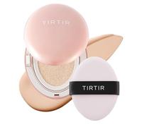TIRTIR Mask Fit All Cover Pink Cushion Foundation | High coverage, Velvety Matte Finish, Lightweight, Flawless, Corrects Redness, Korean Cushion (#15C Fair Porcelain, Full Size, 0.63 Fl Oz)