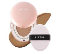 TIRTIR Mask Fit All Cover Pink Cushion Foundation | High coverage, Velvety Matte Finish, Lightweight, Flawless, Corrects Redness, Korean Cushion (#35N Walnut, Full Size, 0.63 Fl Oz)