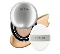 TIRTIR Mask Fit Aura Glow Silver Cushion Foundation | Semi-glow Finish, Natural Coverage, Moisturizing, Lightweight, Korean cushion foundation (#29N Natural Beige, Full Size, 0.63 Fl Oz)