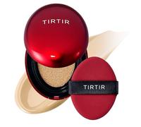 TIRTIR Mask Fit Red Cushion Foundation | Full coverage, Weightless, Skin fit, Satin Glow Finish, Korean Makeup, beauty, Tattoo cover up, Buildable (#24W Soft Beige, 0.63 Fl Oz)