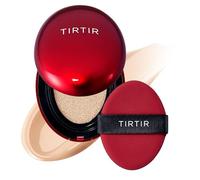 TIRTIR Mask Fit Red Cushion Foundation | Full coverage, Weightless, Skin fit, Satin Glow Finish, Korean Makeup, beauty, Tattoo cover up, Buildable (#21C Cool Ivory, 0.63 Fl Oz)