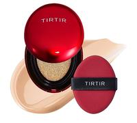TIRTIR Mask Fit Red Cushion Foundation | Full coverage, Weightless, Skin fit, Satin Glow Finish, Korean Makeup, beauty, Tattoo cover up, Buildable (#21N Ivory, 0.63 Fl Oz)