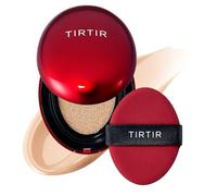 TIRTIR Mask Fit Red Cushion Foundation | Full coverage, Weightless, Skin fit, Satin Glow Finish, Korean Makeup, beauty, Tattoo cover up, Buildable (#21N Ivory, 18g)