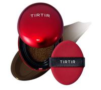 TIRTIR Mask Fit Red Cushion Foundation | Full coverage, Weightless, Skin fit, Satin Glow Finish, Korean Makeup, beauty, Tattoo cover up, Buildable (#55N Espresso, 0.63 Fl Oz)