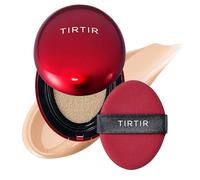TIRTIR Mask Fit Red Cushion Foundation | Full coverage, Weightless, Skin fit, Satin Glow Finish, Korean Makeup, beauty, Tattoo cover up, Buildable (#23N Sand, 0.63 Fl Oz)