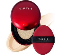 TIRTIR Mask Fit Red Cushion Foundation | Full coverage, Weightless, Skin fit, Satin Glow Finish, Korean Makeup, beauty, Tattoo cover up, Buildable (13N Fair Ivory, 18g (Pack of 1))