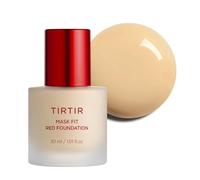 TIRTIR Mask Fit Red FoundationㅣLong Lasting Flawless Coverage, Energy Essence, Lightweight, Hydrating, Pore-Blurring, Breathable Satin Finish, Makeup, Radiant Skin, #24W Soft Beige, 1.01 Fl Oz