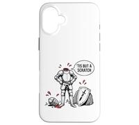 Tis But A Scratch Funny Medieval Knights Armor Round Table Case for iPhone 16 Plus