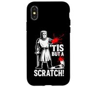 Tis But A Scratch Funny Medieval Warrior Humor Saying Knight Case for iPhone X/XS