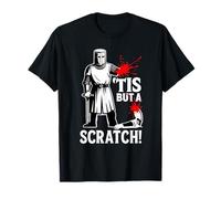 Tis But A Scratch Funny Medieval Warrior Humor Saying Knight T-Shirt