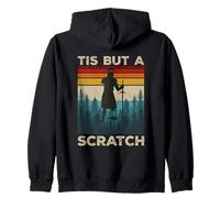 Tis But A Scratch Knighthood Holy Grail Funny Knight Warrior Zip Hoodie
