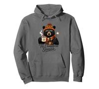Tis Campfire Season Autumn Bear Pumpkin Spice Mug Camping Pullover Hoodie