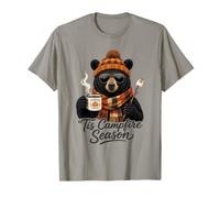 Tis Campfire Season Autumn Bear Pumpkin Spice Mug Camping T-Shirt