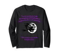 Tis Now The Witching Time of Night Shakespeare Quote Green Long Sleeve T-Shirt