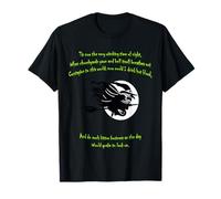 Tis Now The Witching Time of Night Shakespeare Quote Green T-Shirt