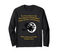 Tis Now The Witching Time of Night Shakespeare Quote Yellow Long Sleeve T-Shirt