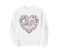 Tis So Sweet To Trust In Jesus Strawberry Heart Christian Sweatshirt
