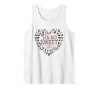 Tis So Sweet to Trust in Jesus Strawberry Heart Christian Tank Top