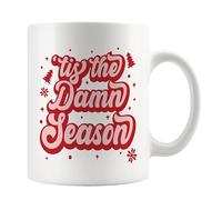 tis The Damn Season Mug - Music Lover - Christmas Mug - hot Chocolate - Coffee Cup -Secret Santa Gift - Gift for Her