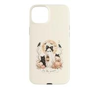Tis the Halloween Season Cute Ghost Cats Pumpkin Minimalist Case for iPhone 15 Plus