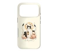Tis the Halloween Season Cute Ghost Cats Pumpkin Minimalist Case for iPhone 17 Pro