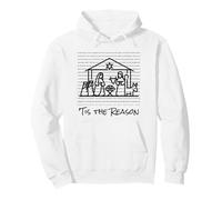 Tis the Reason Baby Jesus Nativity Christian Christmas Pullover Hoodie