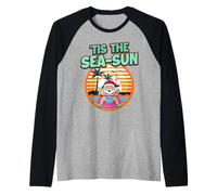 Tis The sea Sun Raglan Baseball Tee