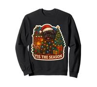 Tis The Season Affenpinscher Dog Merry Christmas Mom Dad Fun Sweatshirt