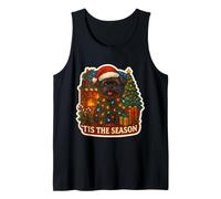 Tis The Season Affenpinscher Dog Merry Christmas Mom Dad Fun Tank Top