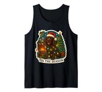 Tis The Season American Water Spaniel Dog Christmas Mom Dad Tank Top