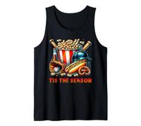 Tis The Season Baseball Fall Season Spice Halloween Autumn Tank Top