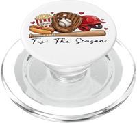 Tis The Season Baseball Game - Eat Sleep Baseball Repeat PopSockets PopGrip for MagSafe
